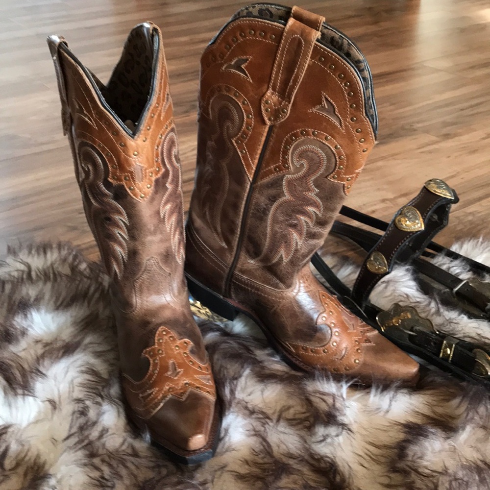 Laredo Cognac Ramona boots size 7